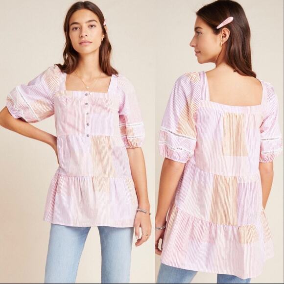 Anthropologie Maeve Gable Tiered Tunic size XS - Picture 1 of 10